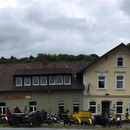 Pension Am Steinbruch Hilter Esterno foto
